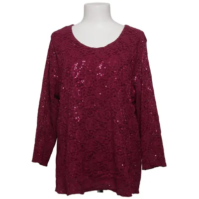 Blouse (Purple) from Bassini Elastane, Polyamide, Polyester