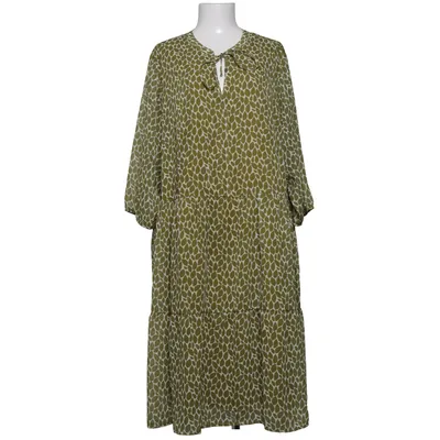 Kjole (Grøn, Hvid) fra Samoon Elastan, Polyester, Viscose