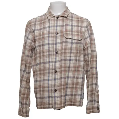 Flannel shirt (Beige, Blue, White) from New Look Men Cotton