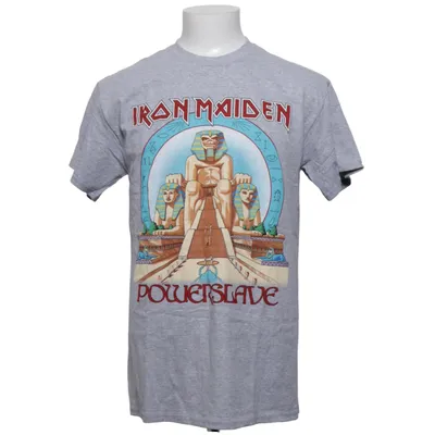 T-shirt (Grå, Flerfärgad) från Gildan Bomull, Polyester
