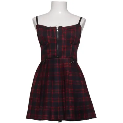 Kleid (Schwarz, Rot)