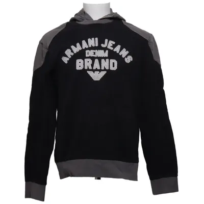 Sweat à capuche (Noir, Gris) de Armani Jeans Coton