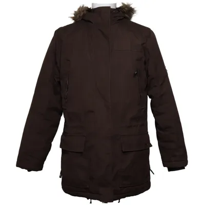 Parka (Brown) from Weather Report Cotton, Polyester