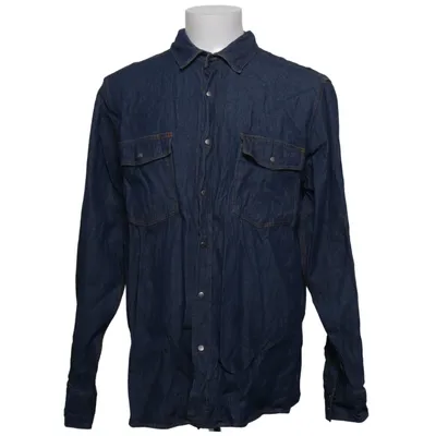 Denim blouse (Blauw) van Jobman Katoen