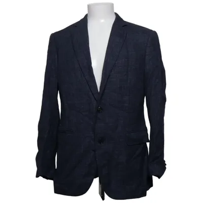 Blazer (Bleu) de Pal Zileri Cupro, Lin, Soie, Laine
