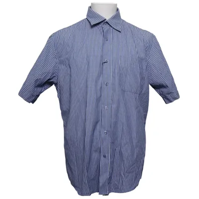 Chemise à manches courtes (Bleu, Blanc) de Berga Coton, Polyester