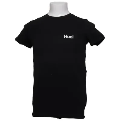T-shirt (Zwart) van Huel Katoen, Elastaan