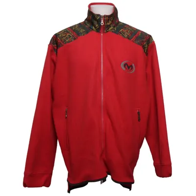 Fleece jacket (Red, Multicolored) from Marwin Sports Polyamide, Polyester