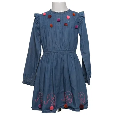 Denim jurk (Blauw, Meerkleurig) van Jette by Staccato Katoen