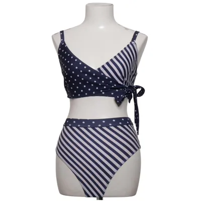 Bikini (Blå, Hvid) fra Peek & Beau Elastan, Polyester