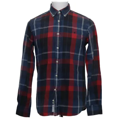 Flanellen overhemd (Blauw, Rood) van Morris Katoen