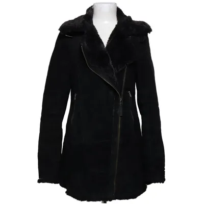 Veste en peau de mouton retournée (Noir) de Oakwood Cuir