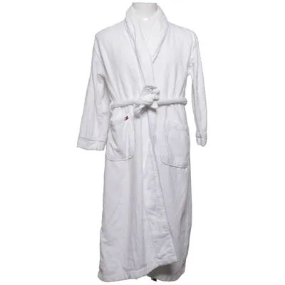 Peignoir (Blanc, Bleu) de Tommy Hilfiger Sleepwear Coton