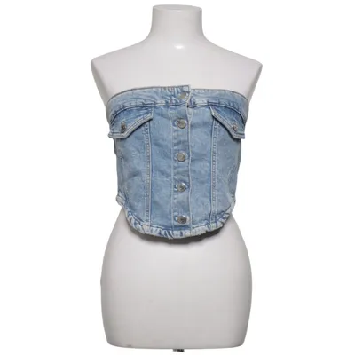 Top tube (Bleu) de Perfect Jeans Gina Tricot Coton, Élasthane