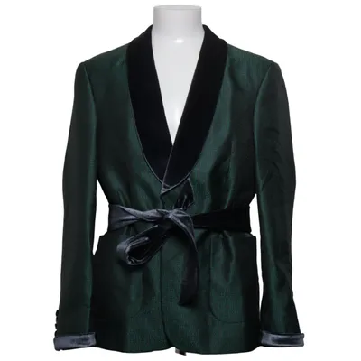 Veste de smoking (Vert, Noir) de ASOS Design Élasthane, Polyester
