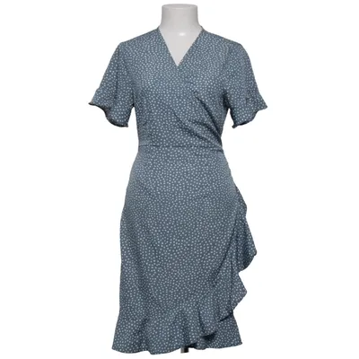 Slå-om-kjole (Blå, Hvid) fra Vero Moda Genanvendt polyester