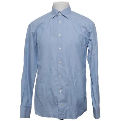 Shirt (Blauw) van Eton Katoen, Linnen