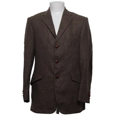 Blazer (Brown) from Ede & Ravenscroft Cupro, Wool