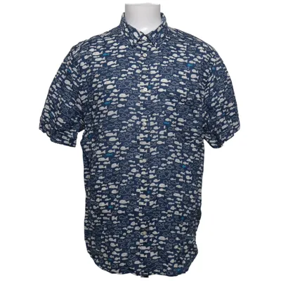 Chemise à manches courtes (Bleu, Blanc) de L.O.G.G by H&M Coton