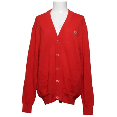 Cardigan (Red) from Chemise Lacoste Acrylic, Wool