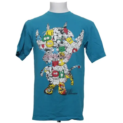 T-shirt (Blå, Flerfarvet) fra Raw Blue Bomuld