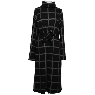 Turtleneck dress (Black, White) from ESPRIT Polyester, Viscose