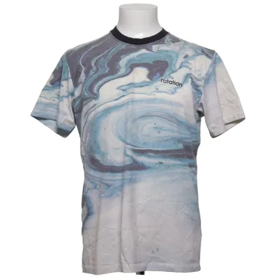 T-shirt (Blå, Hvid, Flerfarvet) fra Rotation Bomuld, Polyester