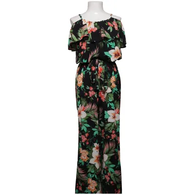 Buksedragt (Sort, Flerfarvet) fra Peacocks Elastan, Polyester