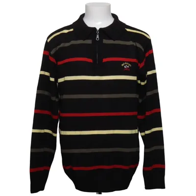 Strickpullover (Schwarz, Rot, Gelb) von Paul & Shark Baumwolle