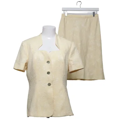 Skirt suit (Yellow) from Frank Usher Acetate, Polyester