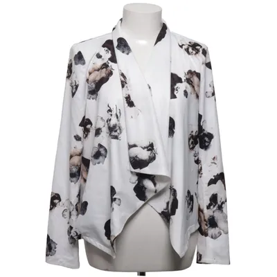 Cardigan (White, Black) from Lily White Elastane, Polyester