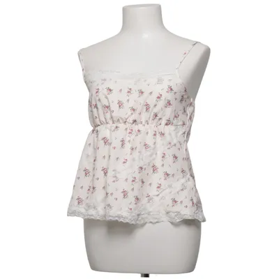Top (White, Multicolored) from Romwe Polyester