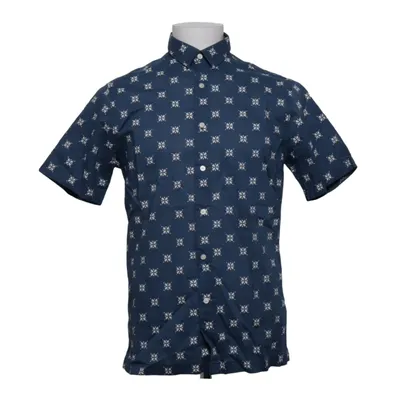 Short sleeve shirt (Blue, White) from Sfera Men Cotton