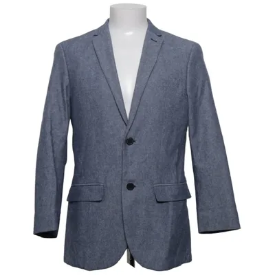Blazer (Blauw, Meerkleurig) van H&M Man Katoen, Polyester