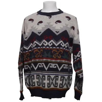 Sweater (Blue, Multicolored) from Fiume Acrylic, Alpaca wool, Nylon