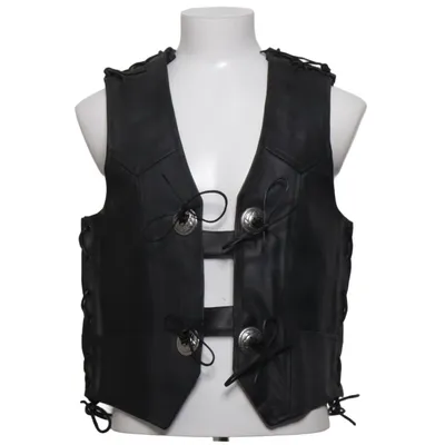 Gilet en cuir (Noir) de Peaches