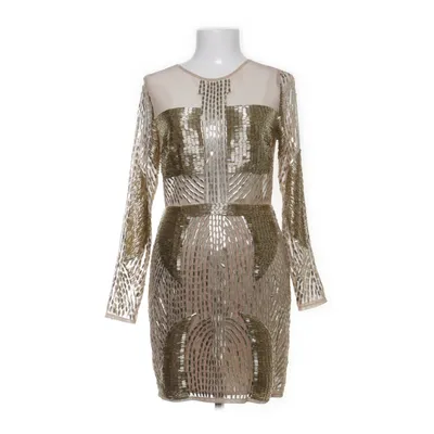 Cocktailklänning (Beige, Guldfärgad) från Maya Polyester