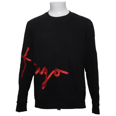 Sweatshirt (Zwart, Rood) van Hugo Boss Katoen