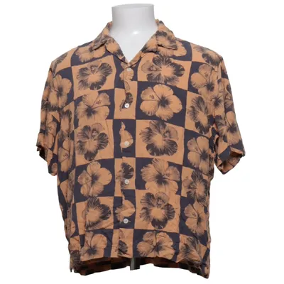 Short sleeve shirt (Orange, Multicolored) from H&M Viscose