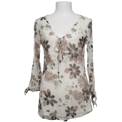 Blouse (White, Brown, Multicolored) from Suksess Metallic fiber, Viscose