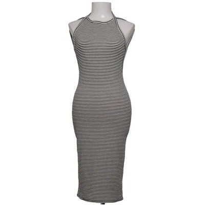 Halterneck dress (Black, White) from Silence + Noise Cotton, Elastane, Polyester