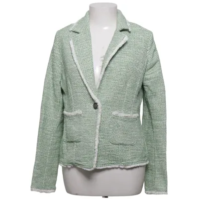 Blazer (Green, White) from More & More Acrylic, Cotton, Polyamide, Polyester, Viscose