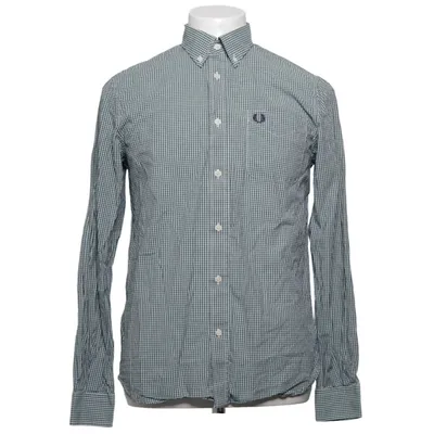 Buttondownskjorte (Grøn, Hvid) fra Fred Perry Bomuld