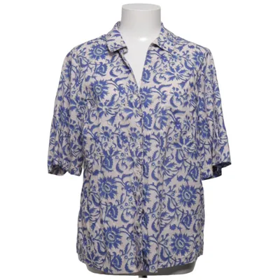Chemise à manches courtes (Bleu, Beige) de Maison 123 Coton