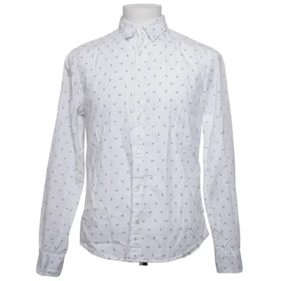Shirt (Wit, Blauw) van Smog Katoen
