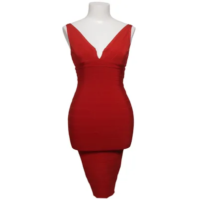 Robe de cocktail (Rouge) de Hervé Léger Élasthane, Polyamide, Viscose