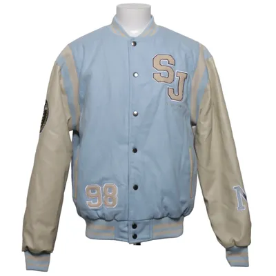 Veste universitaire (Bleu, Beige) de Sean John Polyester, Laine