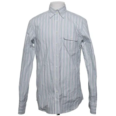 Shirt (Groen, Wit, Blauw) van Shirtonomy Katoen