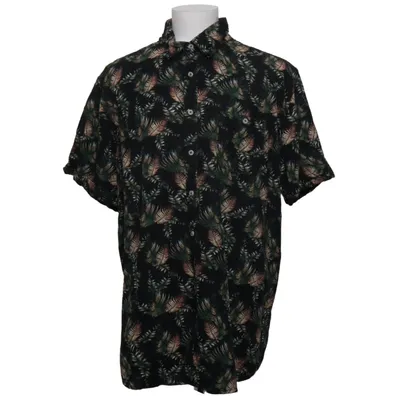 Korte mouwen shirt (Zwart, Meerkleurig) van Dressmann Katoen, Linnen