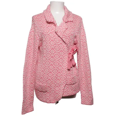 Wrap cardigan (Pink, White) from Playback Cotton